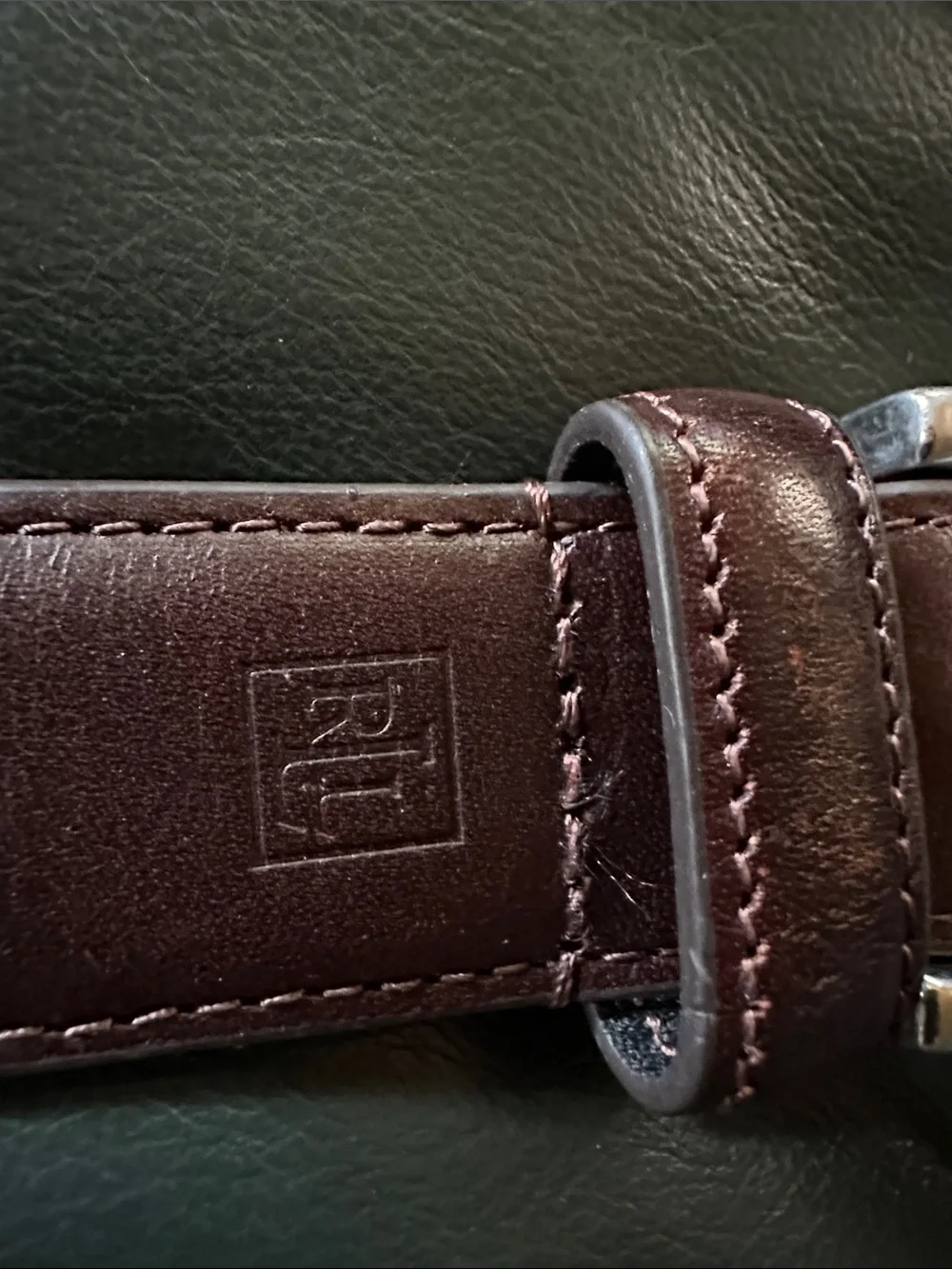 Lauren Ralph Lauren New Leather Men's Belt in Brown